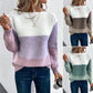 Clara - eleganter dreifarbiger patchwork-pullover