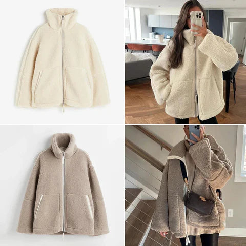 Dixie – lammwollmantel für damen