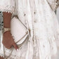 Weißes spitzen-minikleid - Sophie