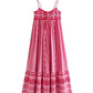 Baruni | kleid im boho-stil mit korsett, verziert mit netzstoff und blumenmuster