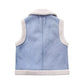 Marta - Ärmellose Denim Jacke