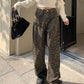 Patricia - hose mit hoher taille und weitem bein