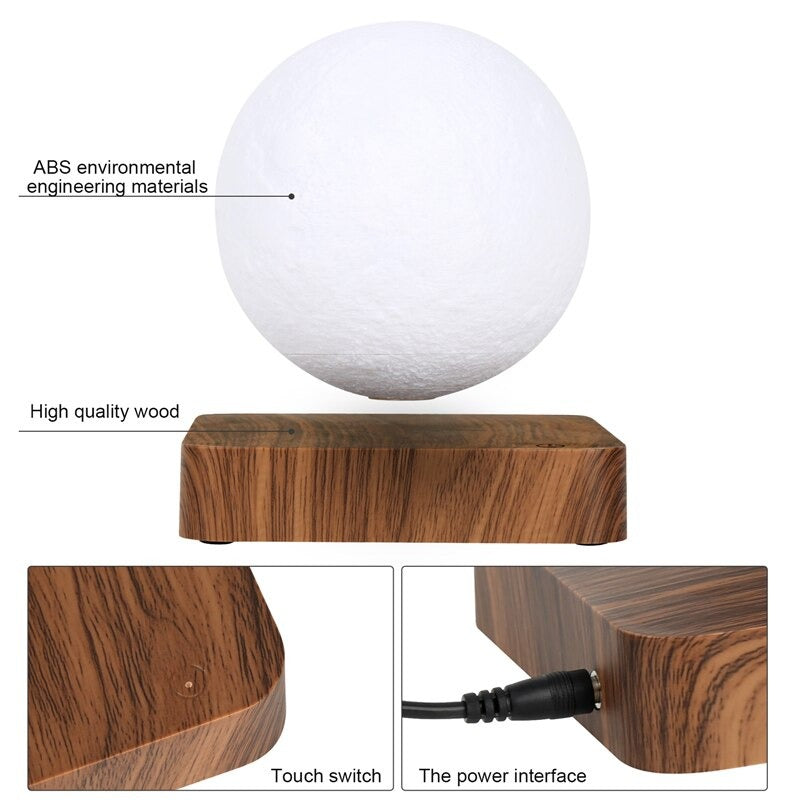 Mondlampe mit Abmessungen