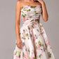 Asymmetrisches - kleid mit bedruckter krawatte