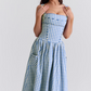 Rosie| blaues sommerkleid für damen