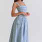 Rosie| blaues sommerkleid für damen
