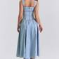 Rosie| blaues sommerkleid für damen
