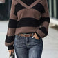 Din - gestreifter strickpullover