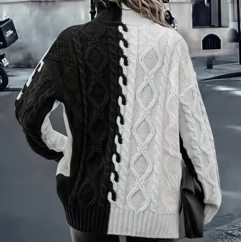 Lujza – stilvoller und moderner damen-rollkragenpullover für einen raffinierten look