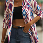 Teena-blazer mit geometrischem muster