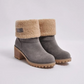 Warm gefütterte damenstiefel für den winter