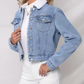 Rashana - kurze jacke aus baumwolldenim