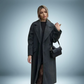 Exklusive trenchcoat-jacke