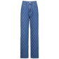 Luca - rautenförmige jeans mit hoher taille