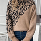 Zoila - strickpullover mit leopardenmuster