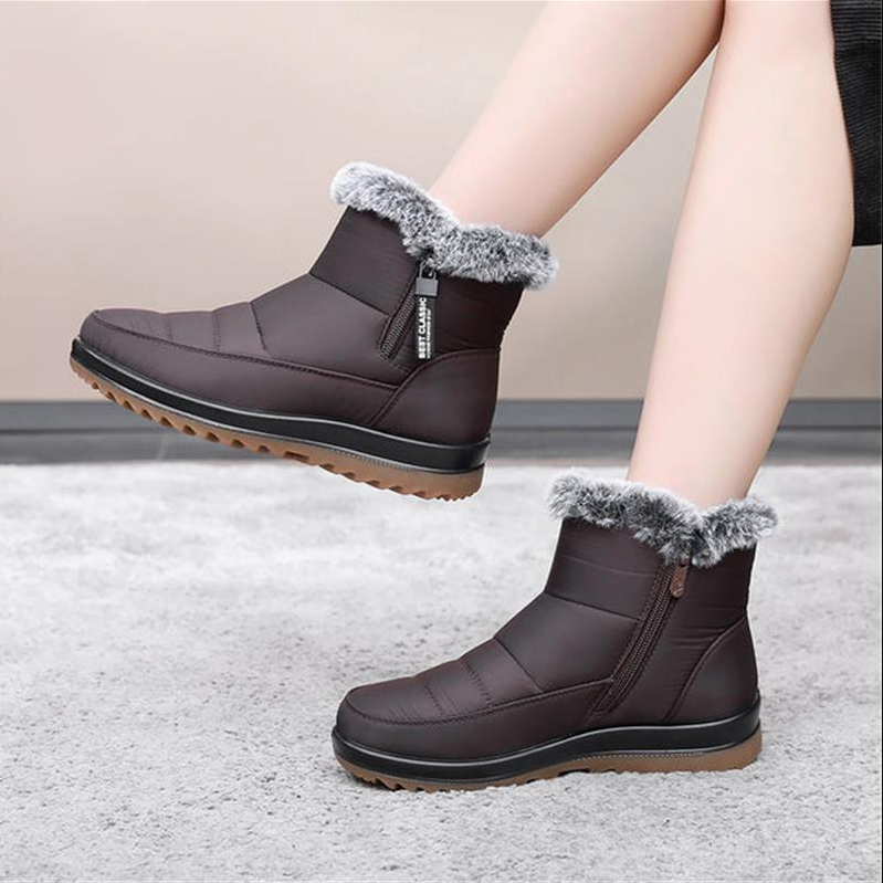 Warme winterstiefel aus baumwolle für frauen