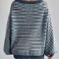 Athena - strickpullover mit abgesenkten schultern