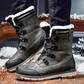 Wetterfeste und isolierte herrenstiefel