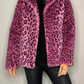 Pilaar - klassieke dames winterjas met luipaardprint