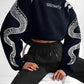 Zuri – bedruckter kapuzenpullover aus baumwolle