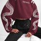Zuri – bedruckter kapuzenpullover aus baumwolle