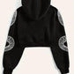 Zuri – bedruckter kapuzenpullover aus baumwolle
