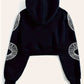 Zuri – bedruckter kapuzenpullover aus baumwolle