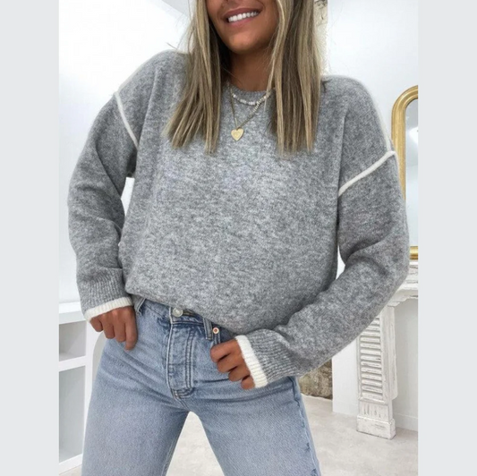 Kyllikki - zeitloser pullover mit rundhalsausschnitt für einen eleganten look