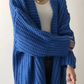Zin | stilvolle lange damen-strickjacke
