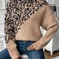 Zoila - strickpullover mit leopardenmuster