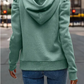 Anzu – kapuzenpullover aus baumwolle mit puffärmeln