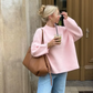 Violett - kuscheliger, herbstlich warmer damenpullover
