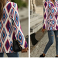 Teena-blazer mit geometrischem muster