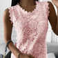 Valerie - elegante spitzenbluse ohne armel