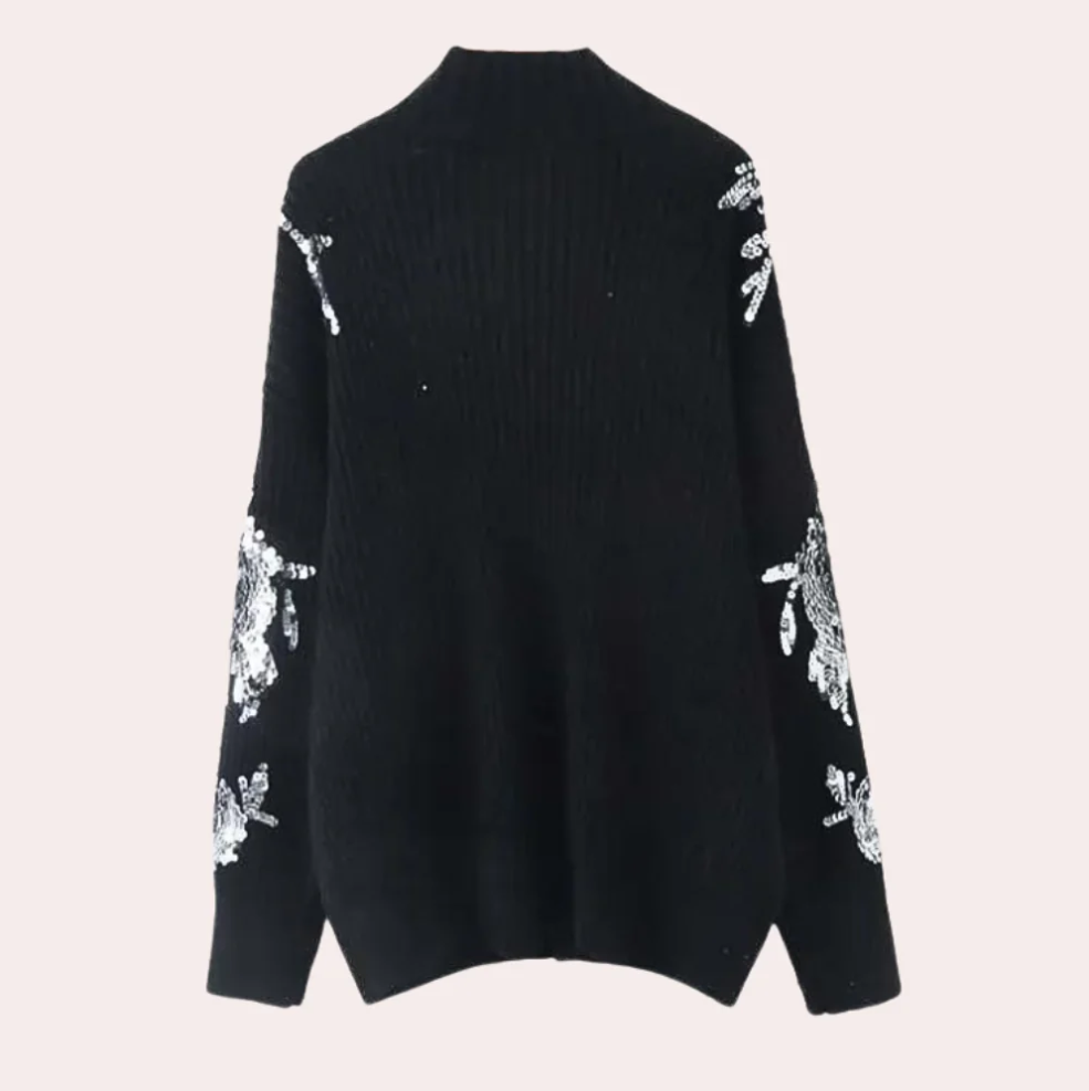 Laini – glamouröser paillettenpullover für damen