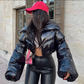 Aoife – stylische kurze pufferjacke mit steppmuster