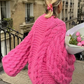 Everlee l kuschelige, übergroße strickjacke