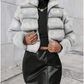 Alejandra kunstpelzjacke mit reißverschluss