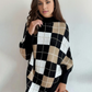 Lina | eleganter pullover mit hohem ausschnitt