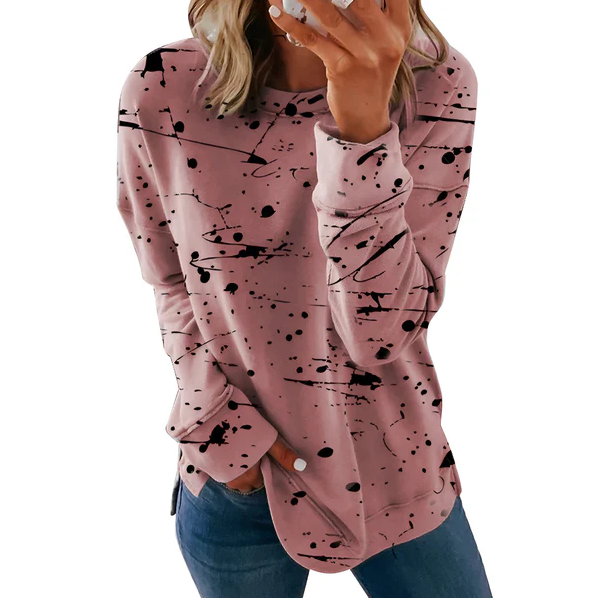 Daphne | lebendiges langärmeliges batik-Top