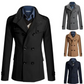 Herren-wintermantel - eleganter trenchcoat mit stehkragen und thermosiegel