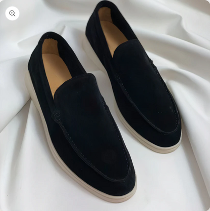 Gio - vintage-loafer aus leder für herren