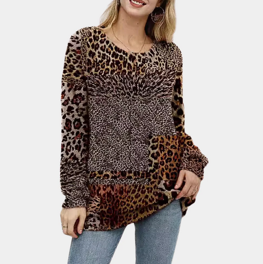 Sensationeller damenpullover mit exklusivem leopardenmuster - Martha