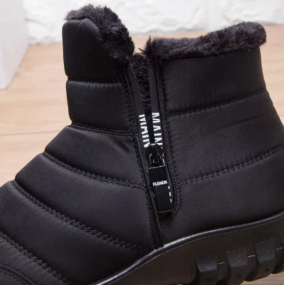 Javier – wasserdichte warme baumwollstiefel mit kordelzug