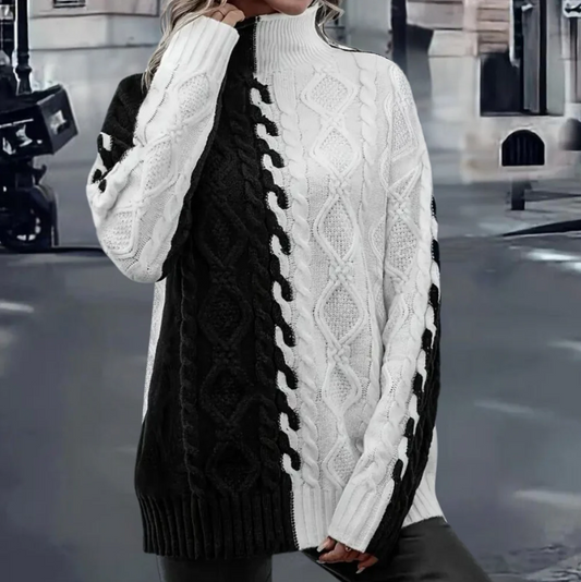 Lujza – stilvoller und moderner damen-rollkragenpullover für einen raffinierten look