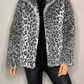 Pilaar - klassieke dames winterjas met luipaardprint
