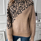Zoila - strickpullover mit leopardenmuster