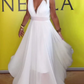 Zoey – weißes glamour-maxi