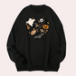 Emese – halloween-sweatshirt mit schickem vibes-motiv für damen