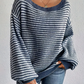 Athena - strickpullover mit abgesenkten schultern